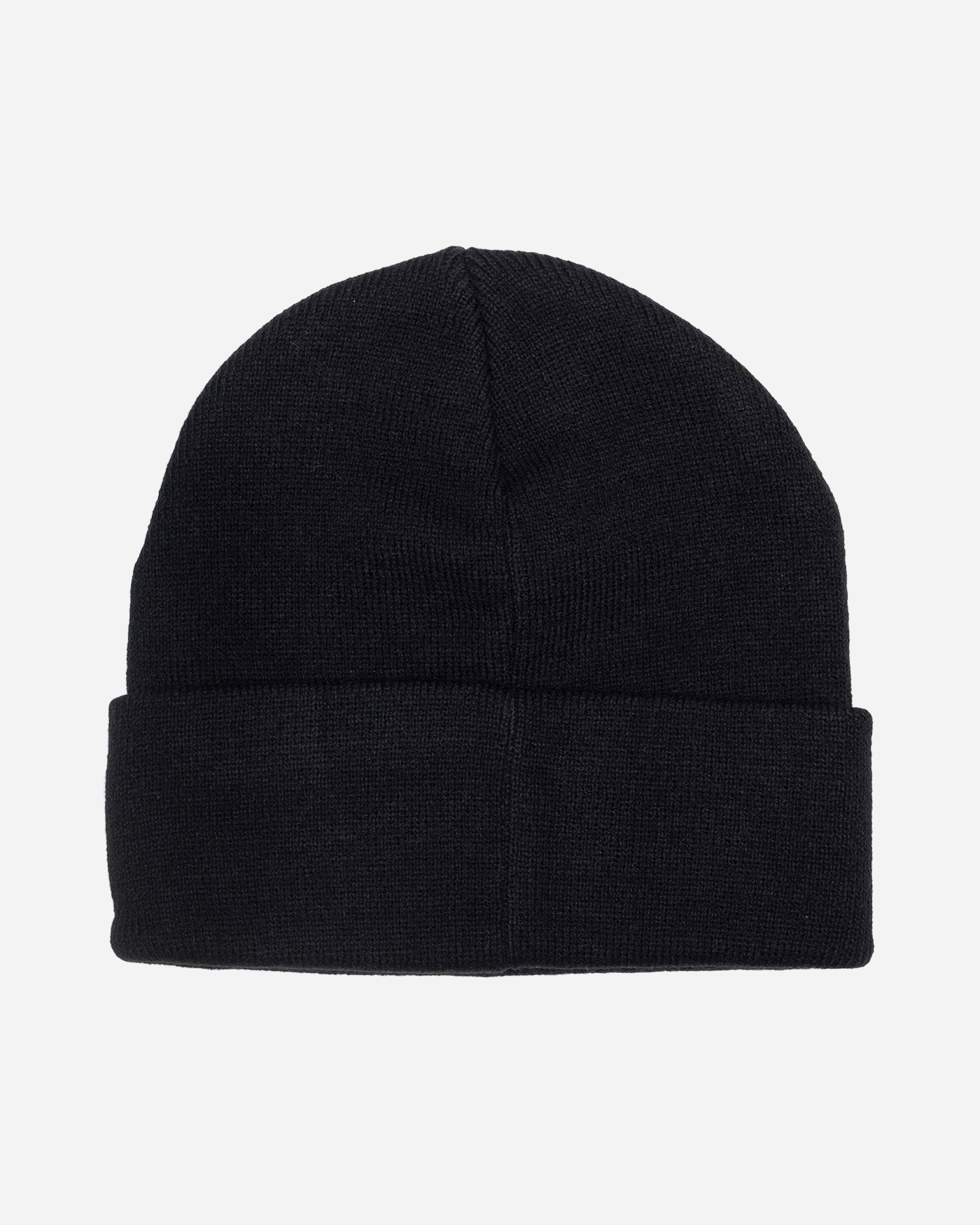 Black beanie back view