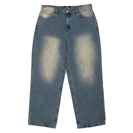 BIG STEPPA JEANS, BLUE/SAND