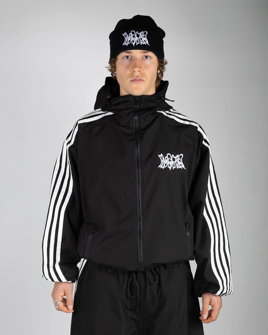 STRIPE SNOW JACKET BLACK