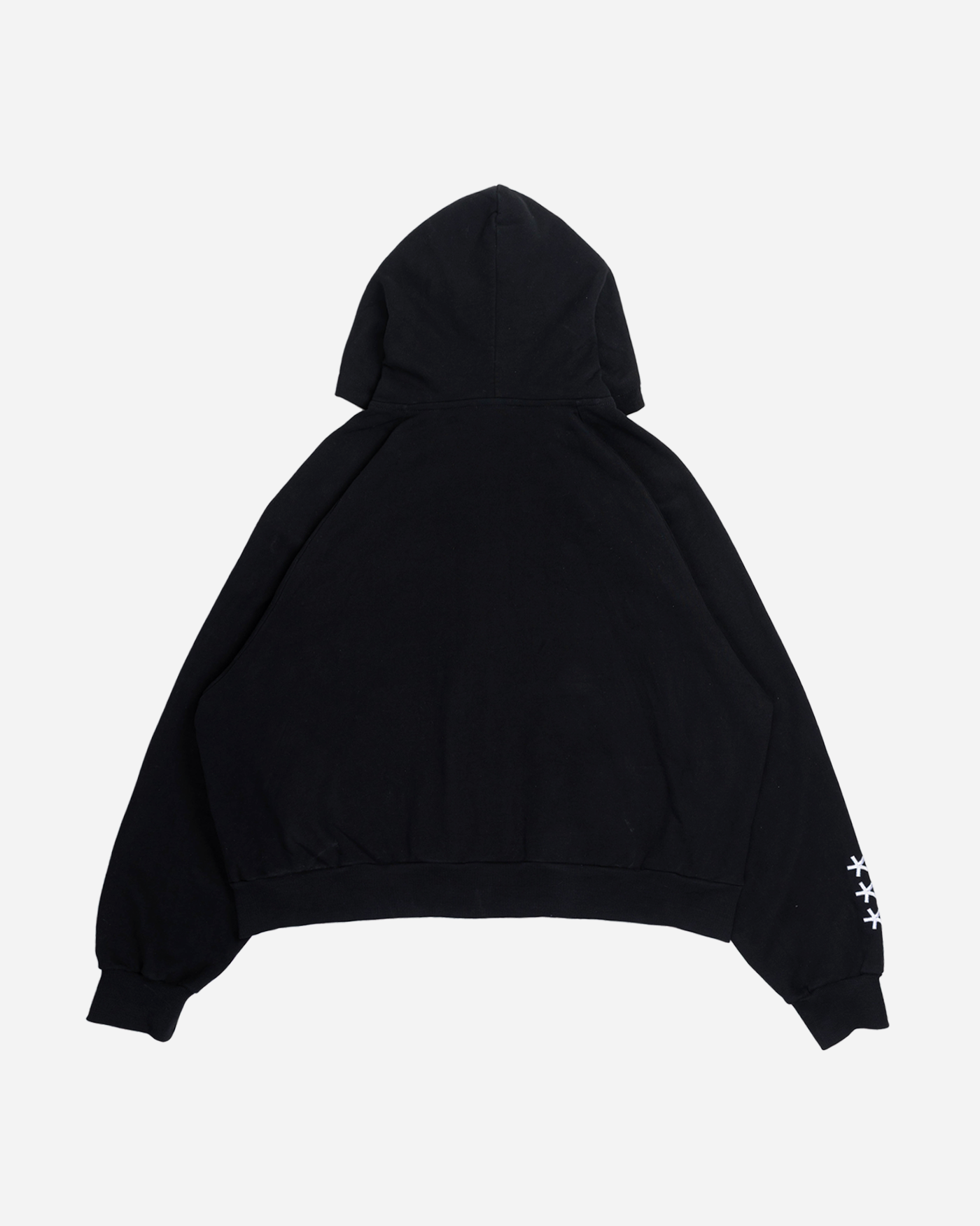 BLACK ZIPPER HOODIE
