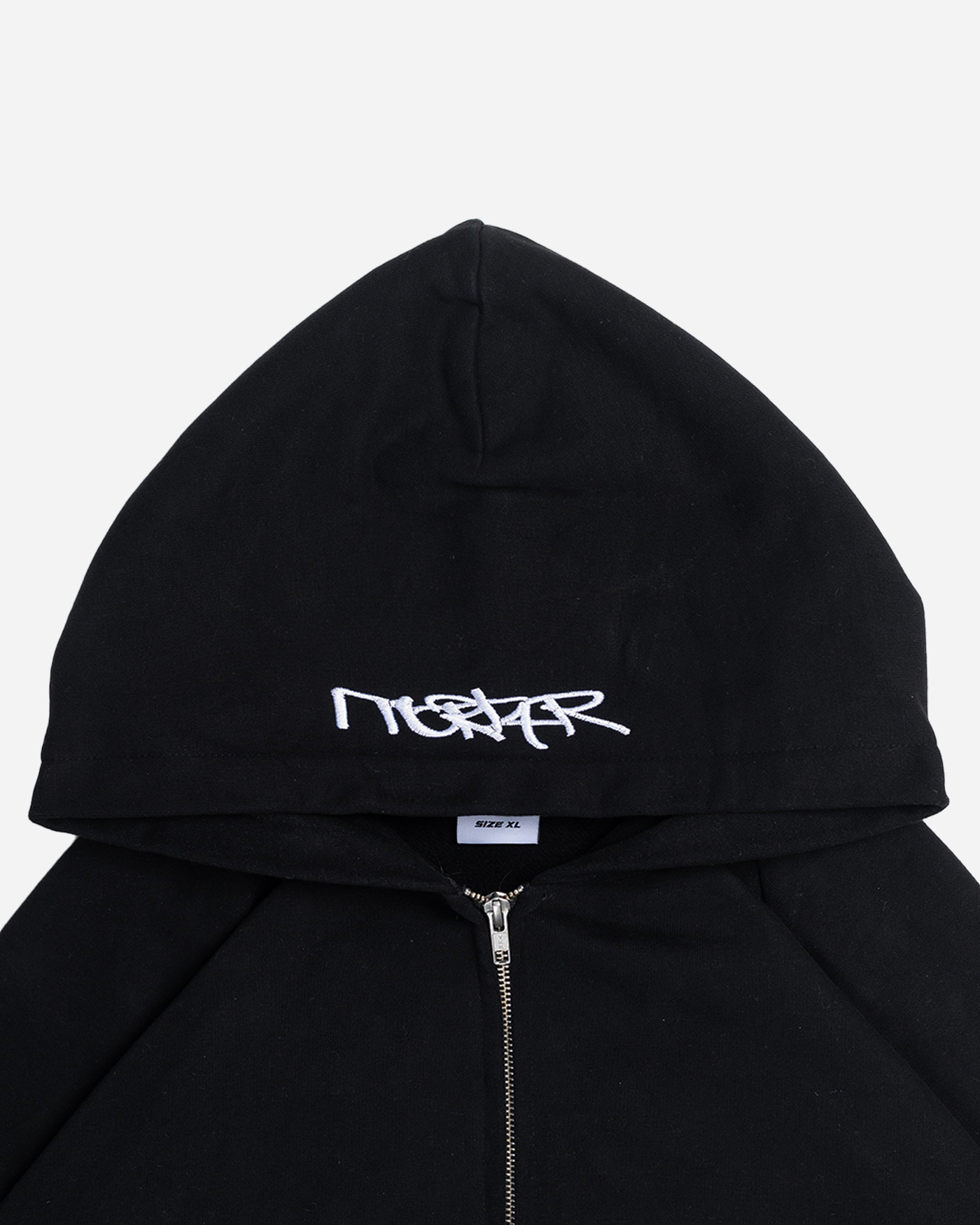 BLACK ZIPPER HOODIE