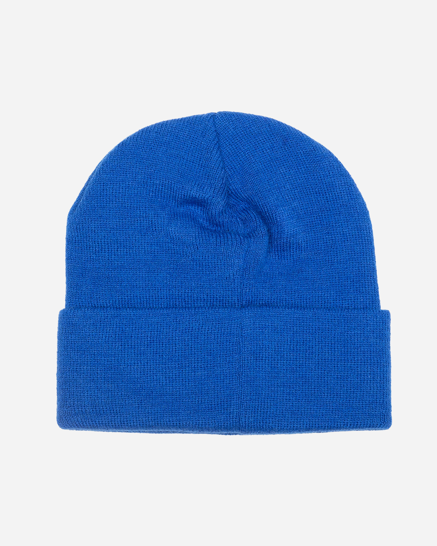 Blue beanie back view