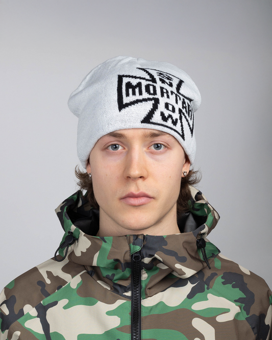 CROSS BEANIE WHITE