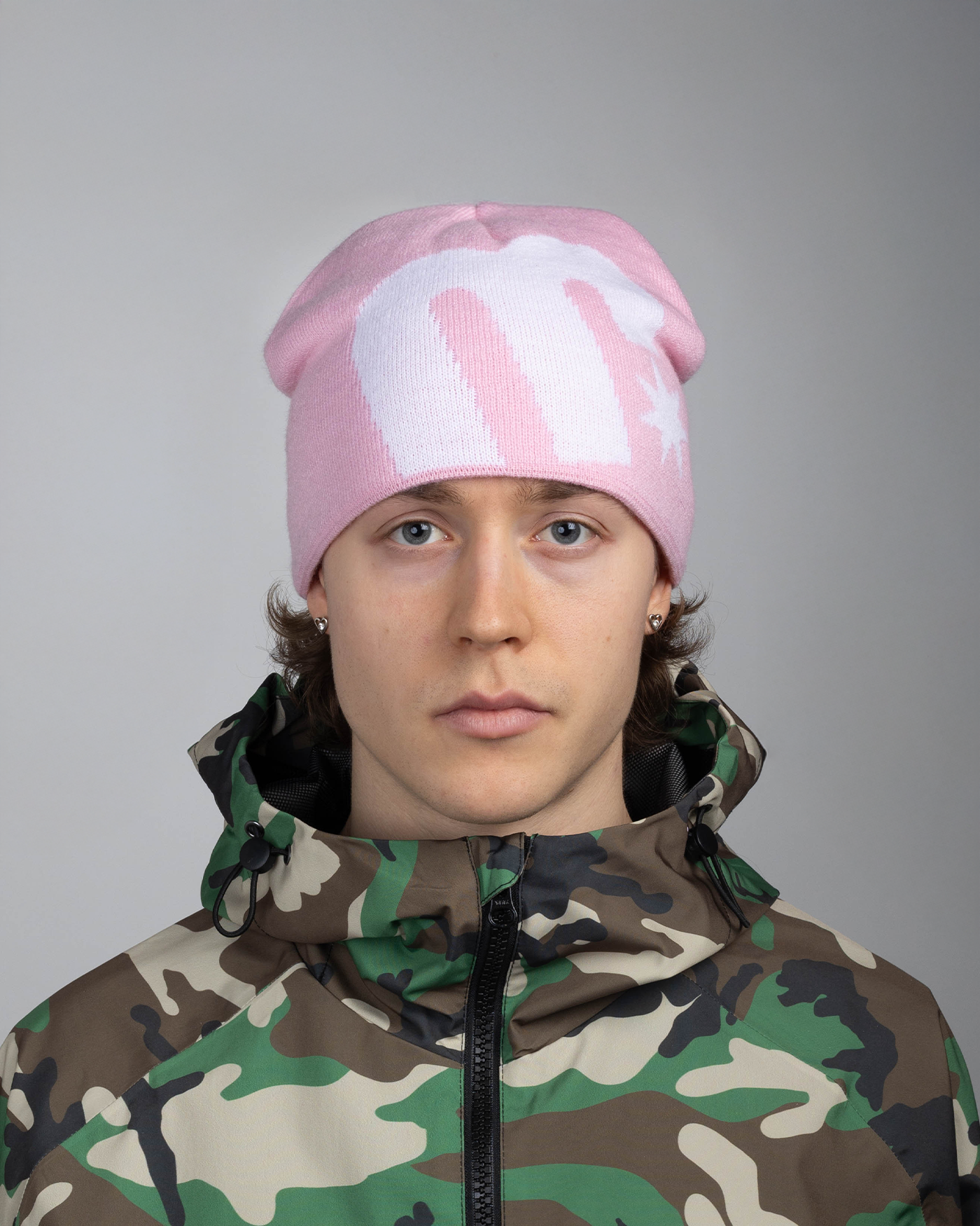 M STAR BEANIE PINK