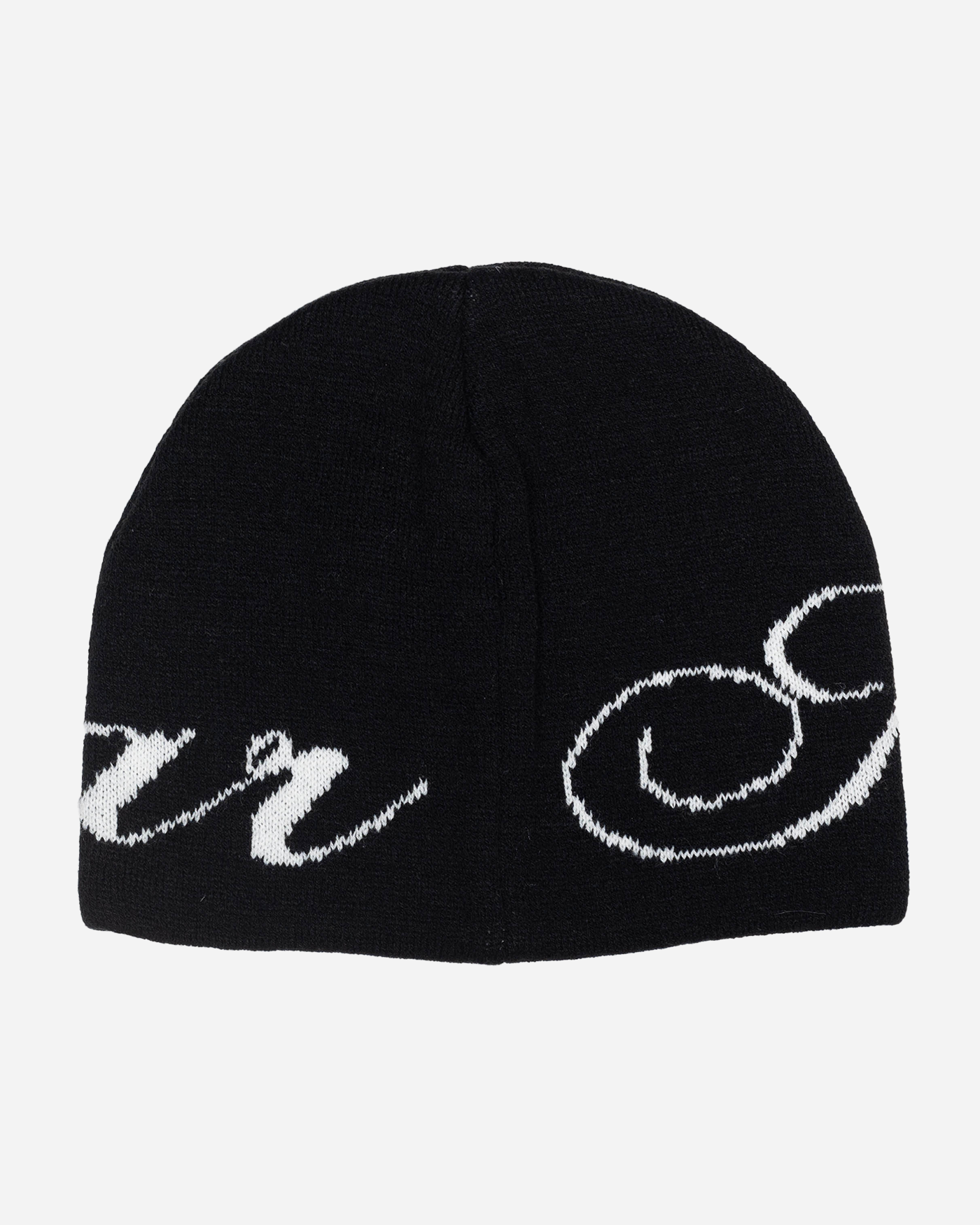 SCRIPT BEANIE BLACK