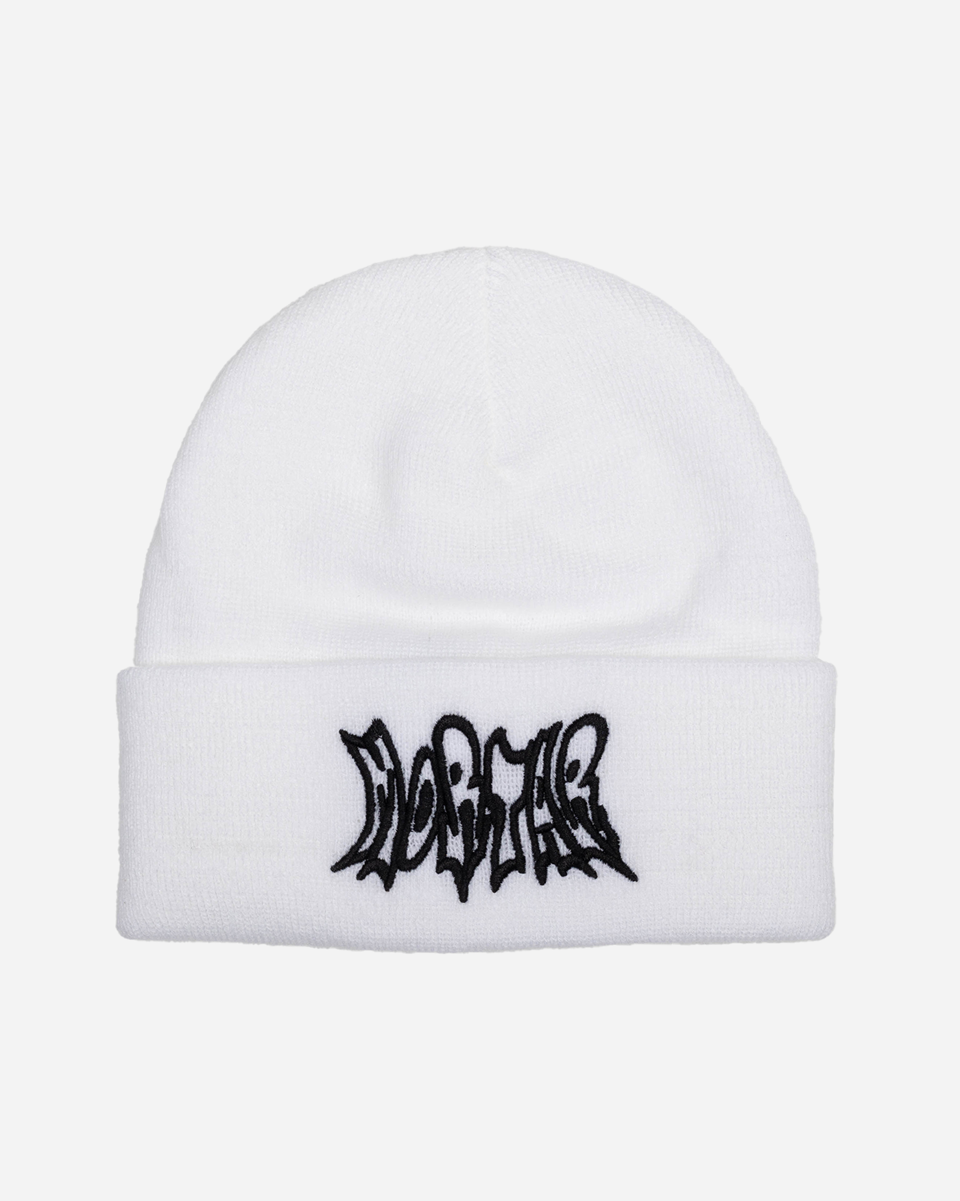 White beanie front view