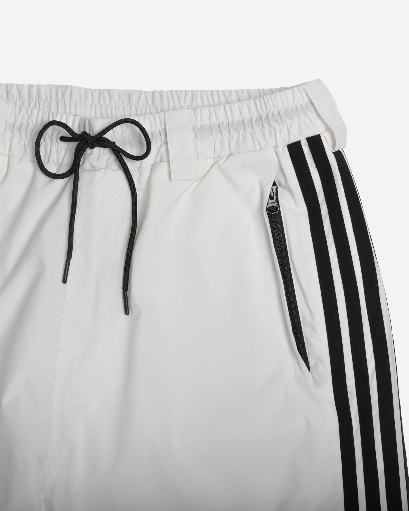 White stripe baggy snowpants pocket
