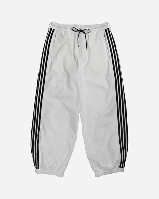 STRIPE SNOWPANTS WHITE